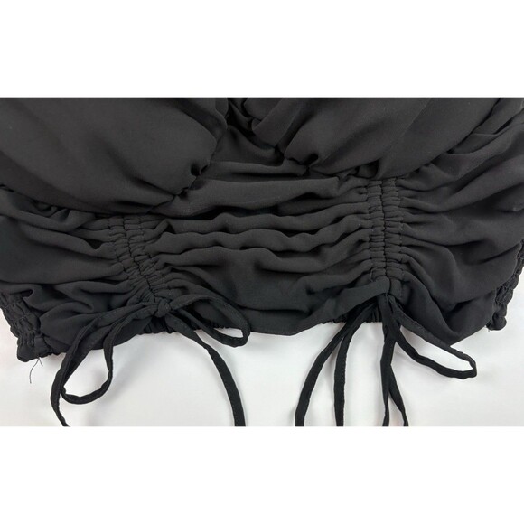 Women's Babydoll Y2K Grunge Fairy whimsigoth Black Corset Top By Love True MED - Picture 4 of 5